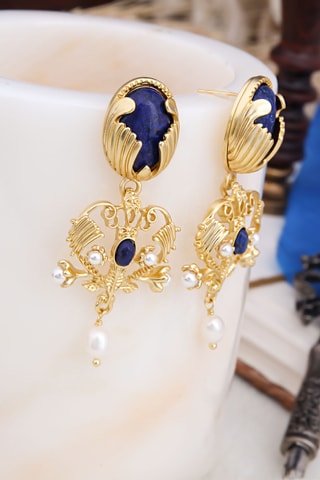 Boucles d'oreilles - Lapis-lazuli