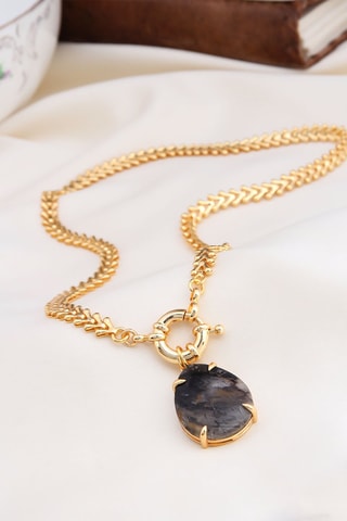 Colar - Banhado a ouro amarelo e rutiles