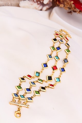 Pulseira 3 fileiras - Azul