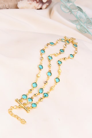 Pulseira 3 fileiras - Turquesa