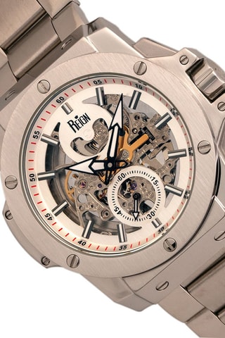 Montre automatique en acier Commodus - Argenté - Reign
