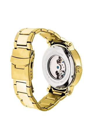 Montre automatique en acier Aries  -  Doré et blanc