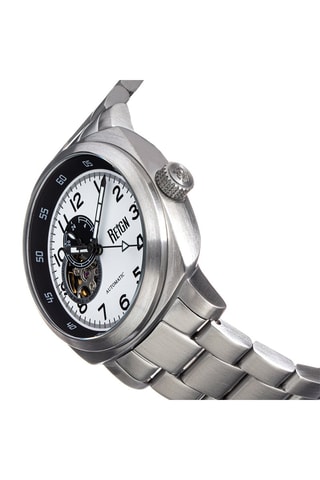 Montre automatique en acier - Argenté et blanc