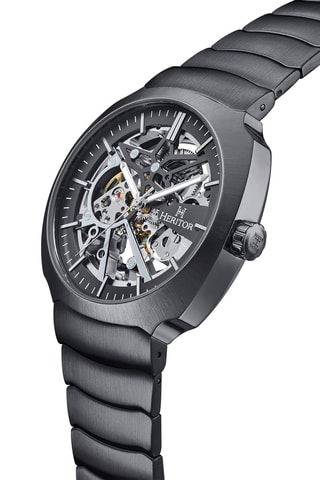 Montre automatique en acier Magnus - Noir