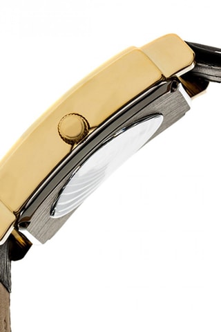 Montre automatique en cuir Frederick - Chronographe - Noir et doré