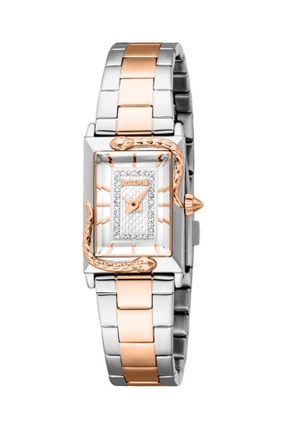 Montre à quartz en acier et cristaux tchèques Dolcezza - Argenté et doré