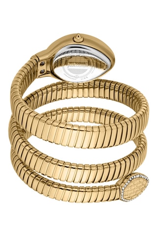 Relógio de quartzo em aço - Dourado e branco