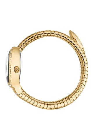 Relógio de quartzo em aço - Dourado e branco