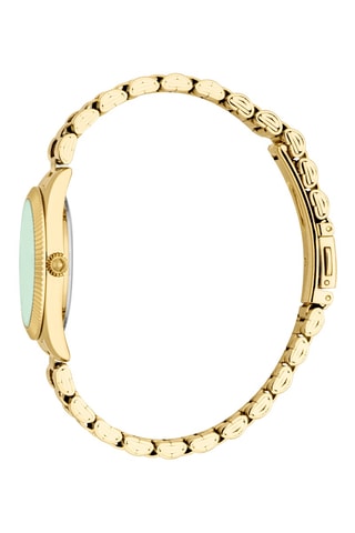 Relógio de quartzo em aço - Dourado e verde