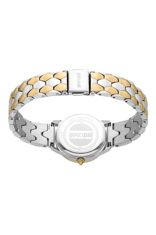 Montre à quartz en acier et cristaux tchèques - Doré et argenté