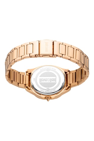 Montre à quartz en acier et cristaux tchèques - Doré rose