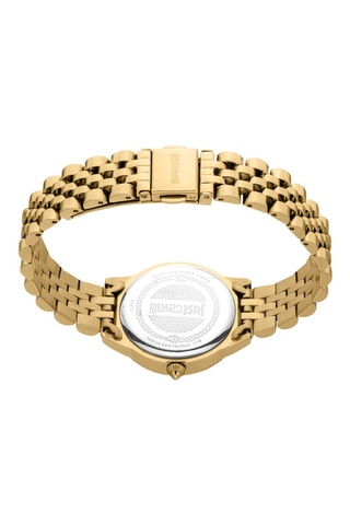 Montre à quartz en acier et cristaux tchèques - Doré et argenté