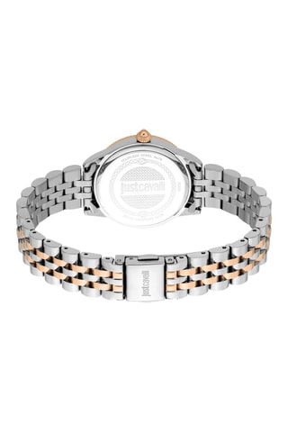 Montre à quartz en acier - Argenté et doré rose