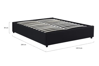Lit coffre avec sommier Otto - Couchage 140 x 190 cm