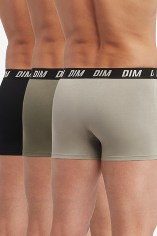 3 boxers Regul Activ - Noir, kaki et taupe