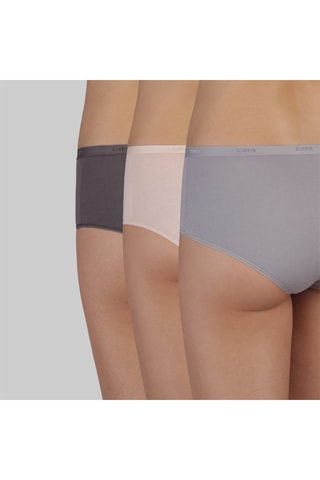 3 shortys Les Pockets EcoDIM - Taupe, rose et gris 