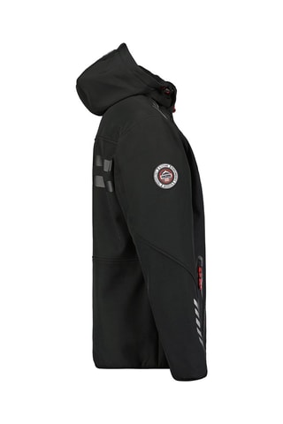 Casaco Softshell com capuz Royautana - Preto