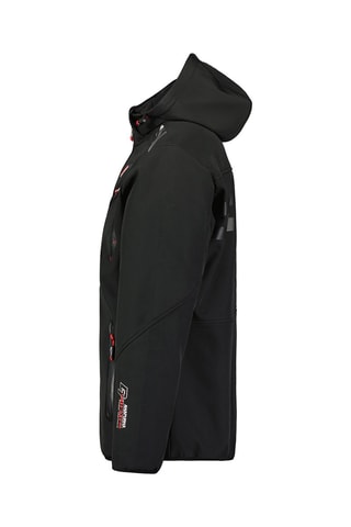 Casaco Softshell com capuz Royautana - Preto