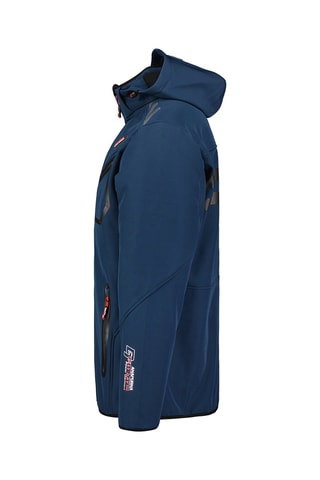 Casaco Softshell com capuz Royautana - Azul-marinho e preto
