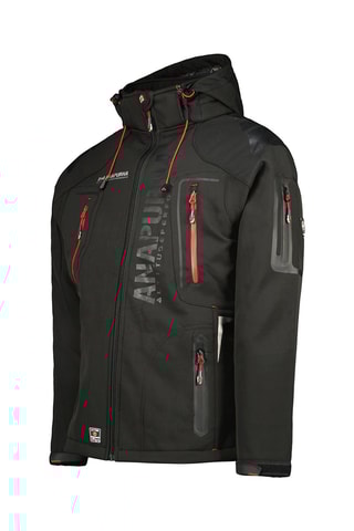 Casaco Softshell com capuz Tessaie Preto