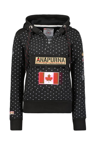 Sweat com capuz Gymcoeurana 
Preto