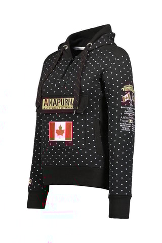 Sweat com capuz Gymcoeurana 
Preto