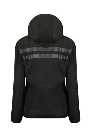 Casaco Softshell com capuz Reinana Preto e rosa