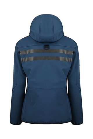 Casaco Softshell com capuz Reinana Azul-marinho e rosa
