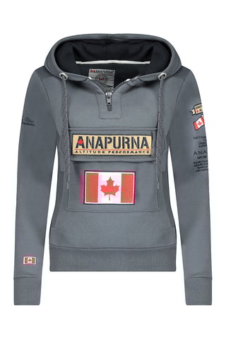 Sweat com capuz Gymana  Cinzento