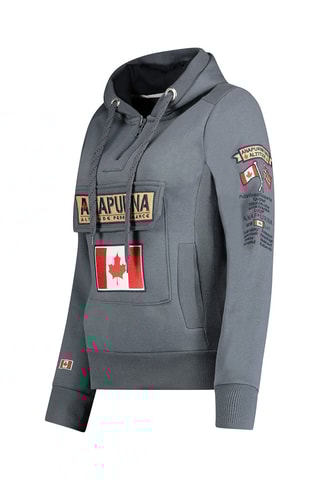 Sweat com capuz Gymana  Cinzento