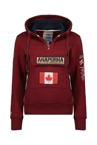 Sweat com capuz Gymana Bordô