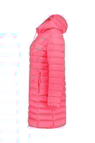 Blusão comprido com capuz Akitalana - Rosa