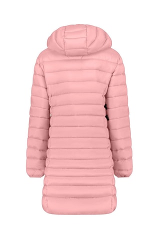 Blusão comprido com capuz Akitalana - Rosa