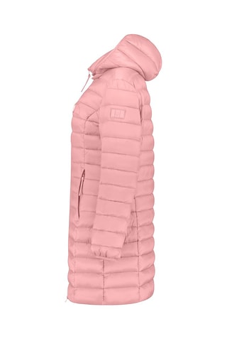 Blusão comprido com capuz Akitalana - Rosa
