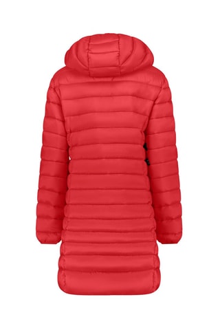 Blusão comprido com capuz Akitalana - Vermelho