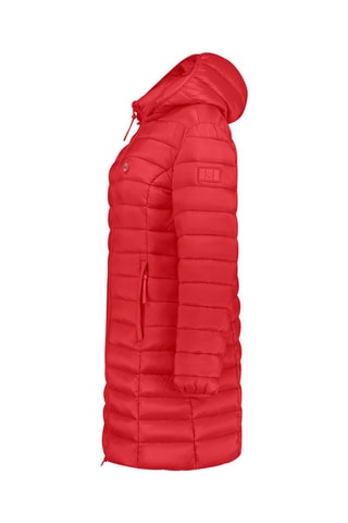 Blusão comprido com capuz Akitalana - Vermelho
