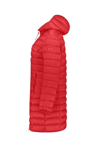 Blusão comprido com capuz Akitalana - Vermelho