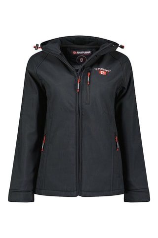 Casaco com capuz Softshell Tacerana - Preto