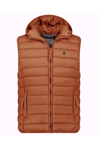 Colete acolchoado com capuz Vamitalana - Camel