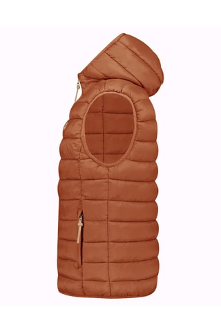 Colete acolchoado com capuz Vamitalana - Camel