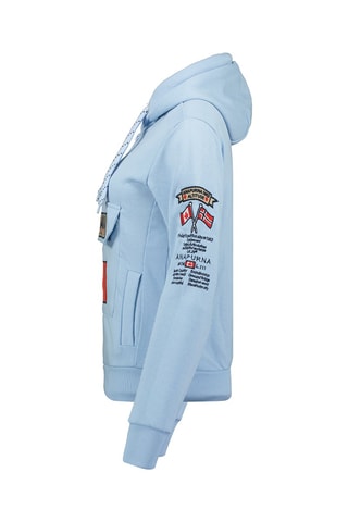 Sweat com capuz Gymana Azul-celeste