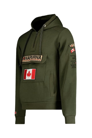 Sweat com capuz Gymana Caqui