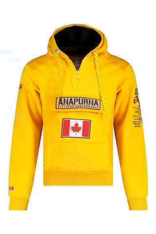 Sweat com capuz Gymana Mostarda
