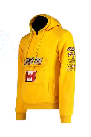 Sweat com capuz Gymana Mostarda