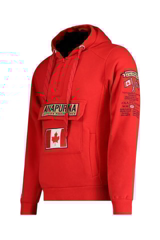 Sweat com capuz Gymana Vermelho