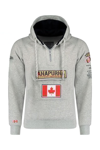 Sweat com capuz Gymana Cinzento-claro mesclado
