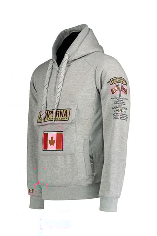 Sweat com capuz Gymana Cinzento-claro mesclado