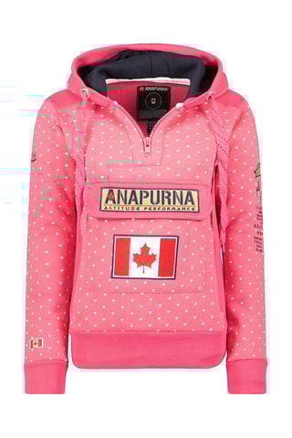 Sweat com capuz Gymcoeurana 
Rosa