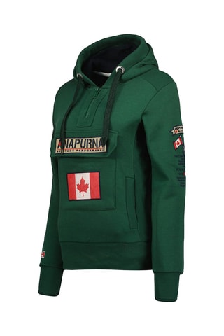 Sweat com capuz Gymana Verde-pinheiro