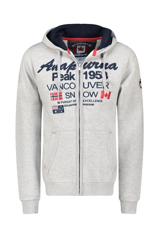 Sweat com capuz Funiana - Cinzento mesclado